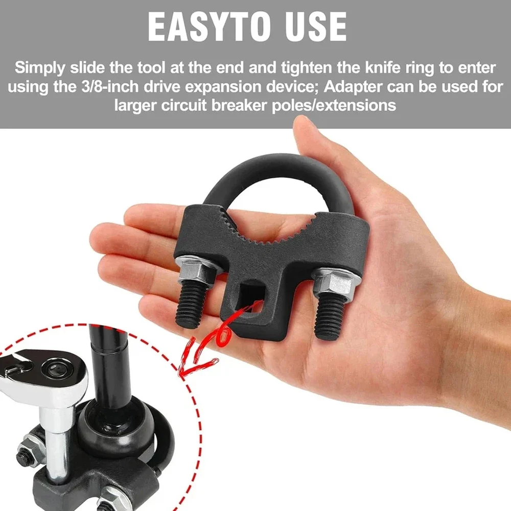 3/8 Inch Low-Profile Inner Tie Rod Removal Tool, Carbon Steel Mechanics