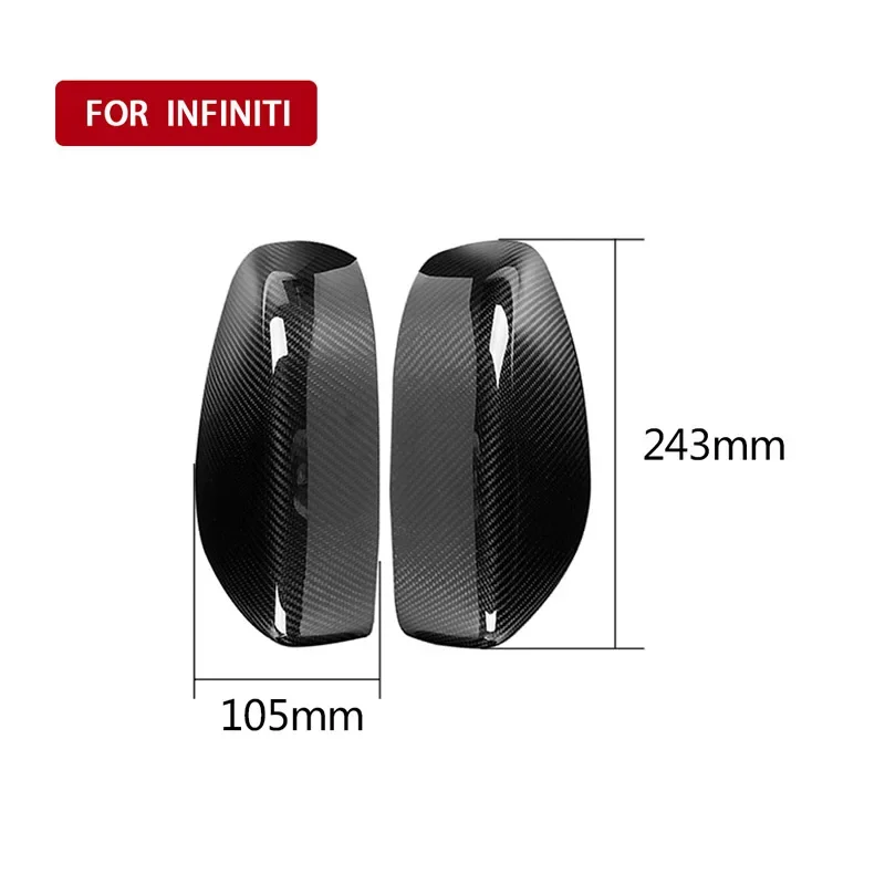 Infiniti G Series Rear View Mirror Cover Carbon Fiber Housing
