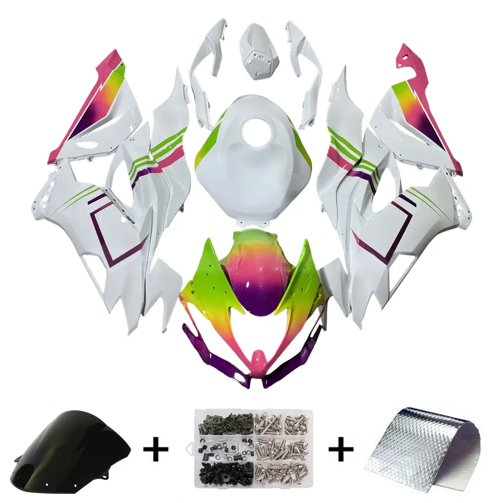 Injeksjon Fairing Kit Bodywork Plast Abs Fit Kawasaki ZX6R 2019-2023