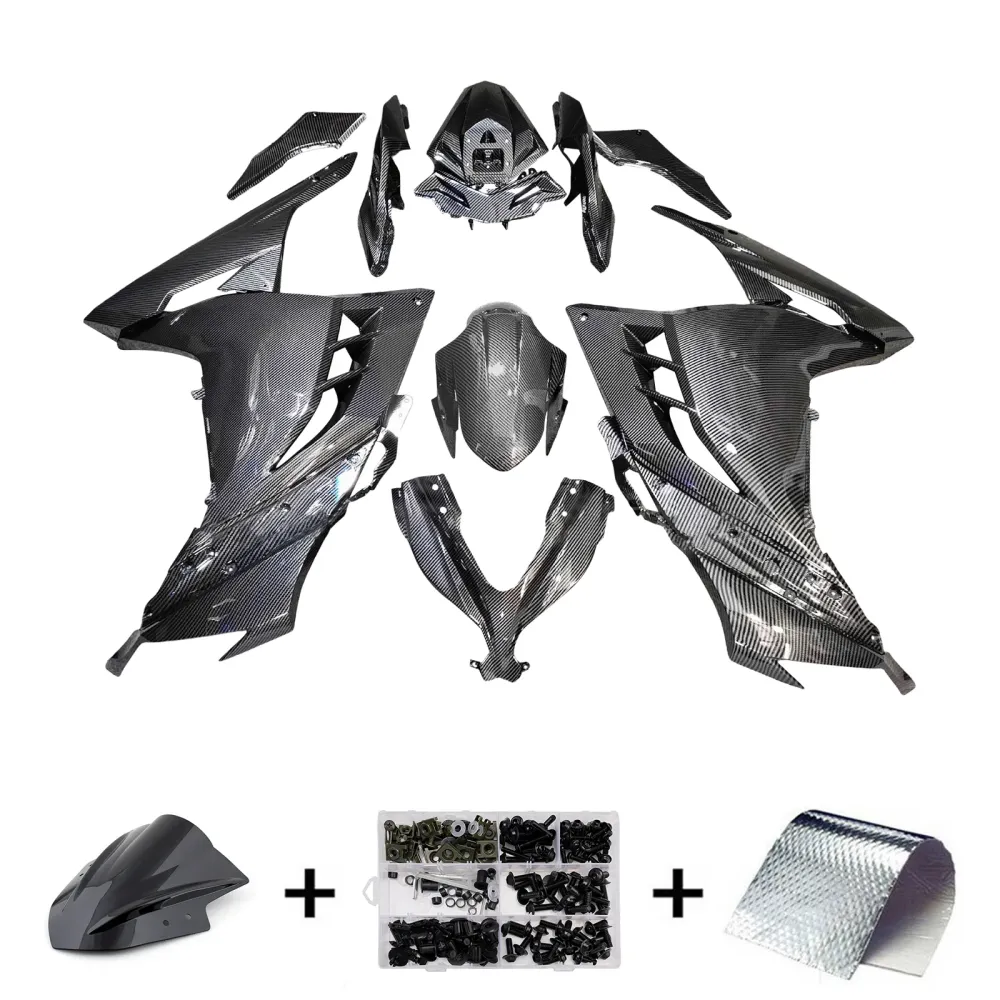 Injeksjon Fairing Kit Bodywork Plast Abs Fit Kawasaki Ex300 Ninja 300 2013-2024