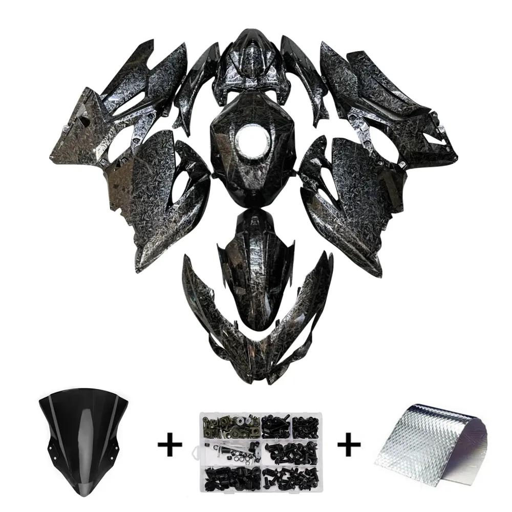 Injeksjon Fairing Kit Bodywork Plast Abs Fit Kawasaki Ex400 Ninja400 2018-2024