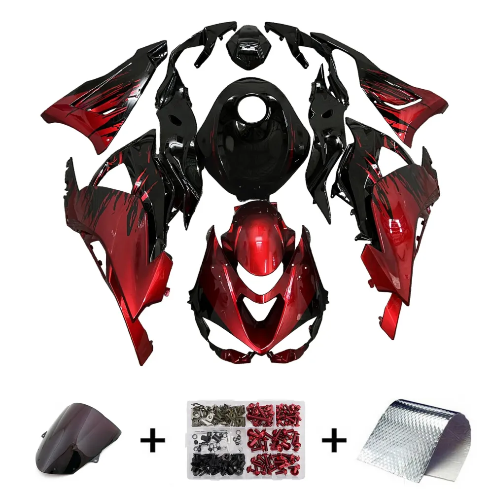 Injeksjon Fairing Kit Bodywork Plast Abs Fit Kawasaki ZX-6R 2024-2025