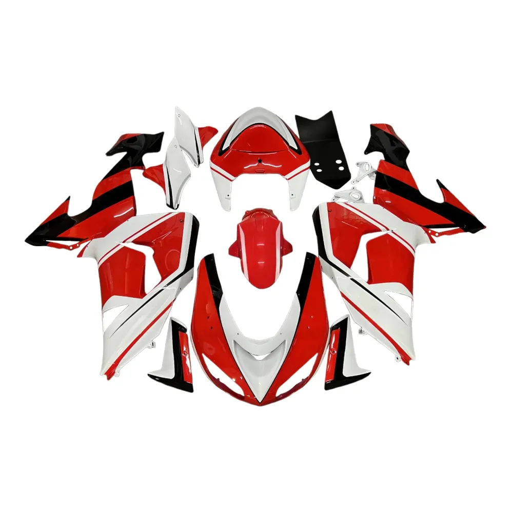 Injeksjon Fairing Kit Bodywork Plast Abs Fit Kawasaki ZX10R 2006-2007