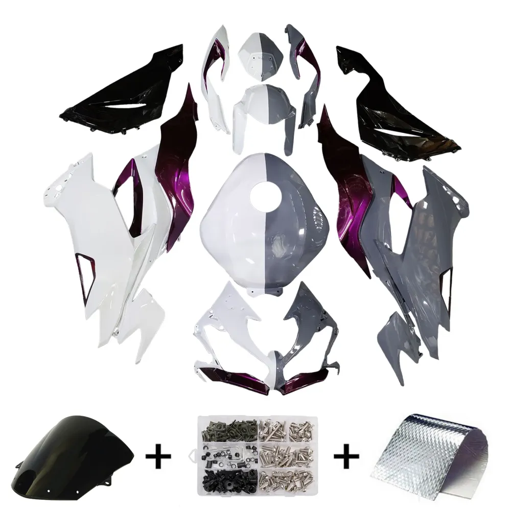 Injeksjon Fairing Kit Bodywork Plast Abs Fit Kawasaki ZX6R 2019-2023