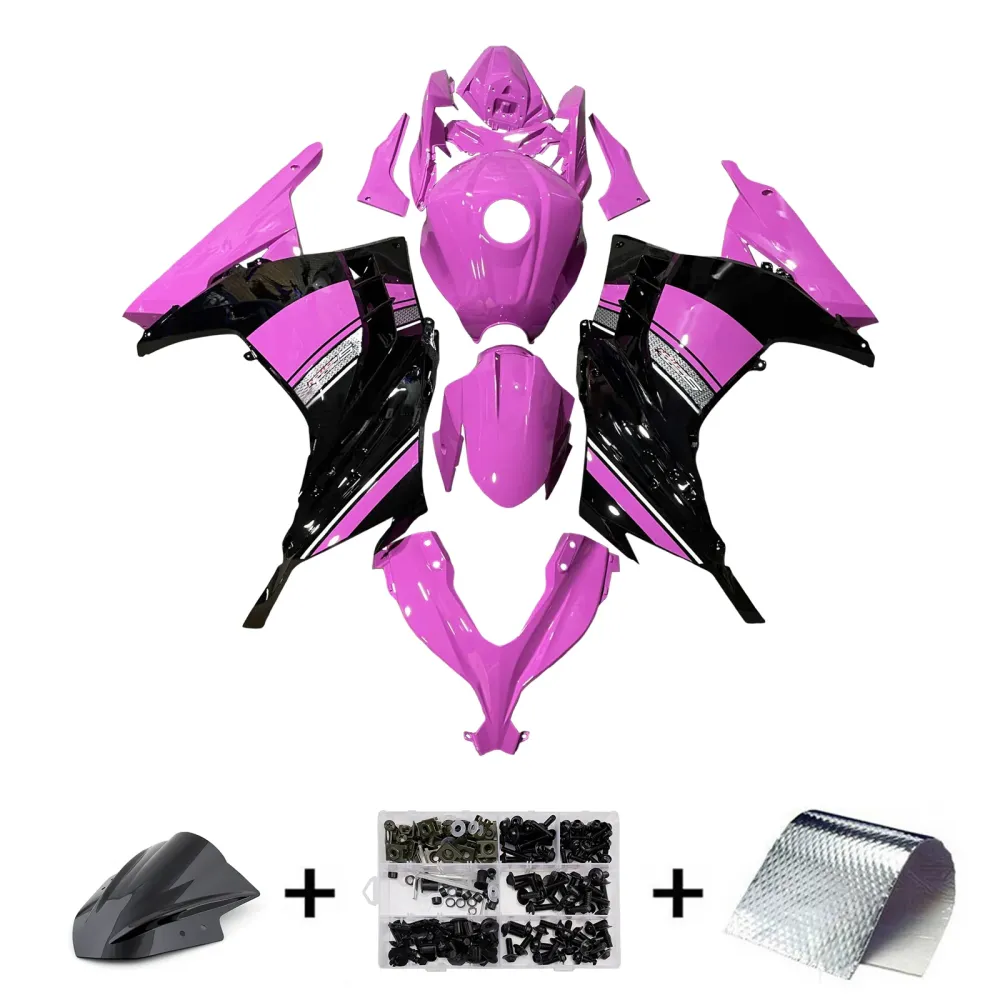 Injeksjon Fairing Kit Bodywork Plast Abs Fit Kawasaki Ex300 Ninja 300 2013-2024