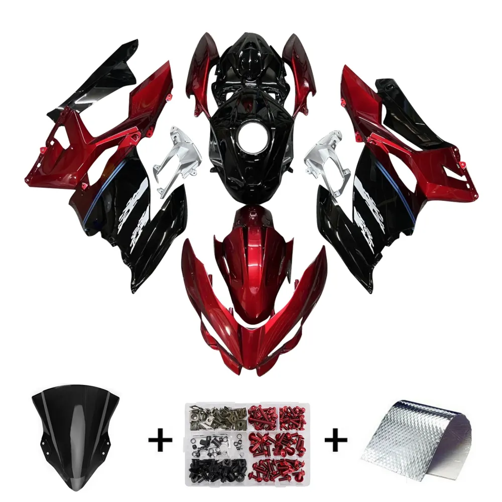 Injeksjon Fairing Kit Bodywork Plast Abs Fit Kawasaki Ex400 Ninja400 2018-2024