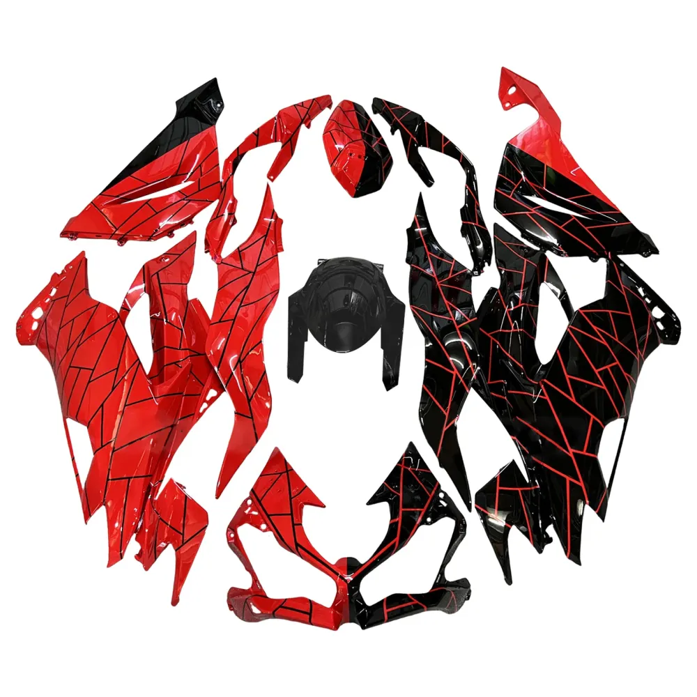 Injeksjon Fairing Kit Bodywork Plast Abs Fit Kawasaki ZX6R 2019-2023