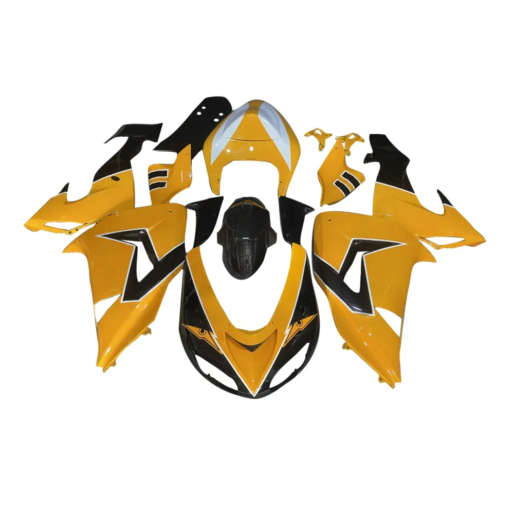 Injeksjon Fairing Kit Bodywork Plast Abs Fit Kawasaki ZX10R 2006-2007