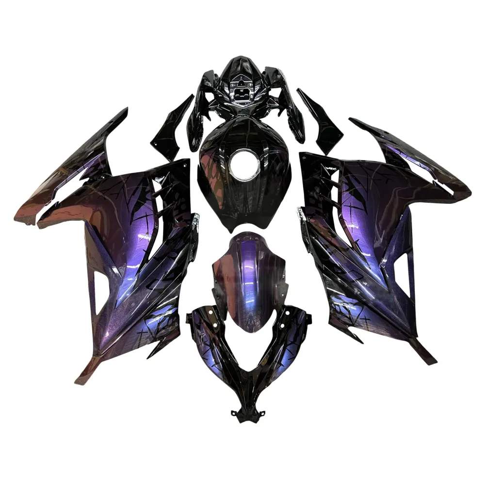 Injeksjon Fairing Kit Bodywork Plast Abs Fit Kawasaki Ex300 Ninja 300 2013-2024
