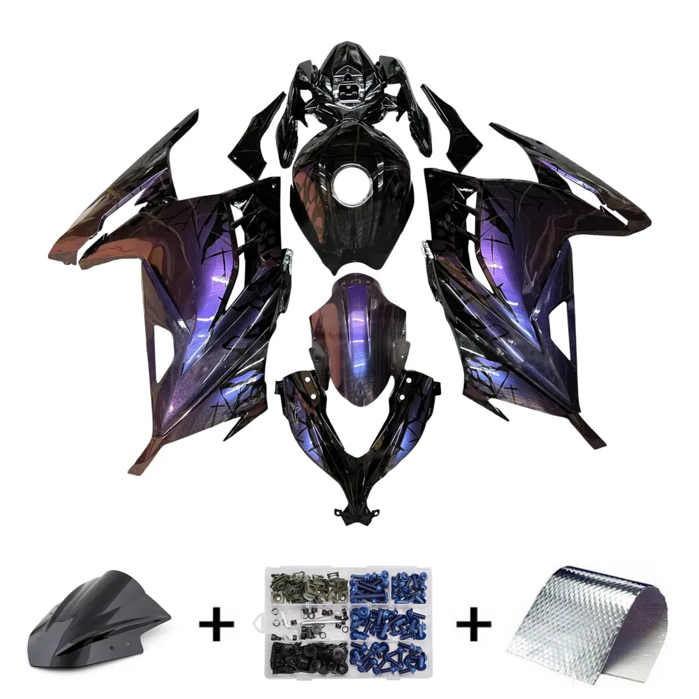 Injeksjon Fairing Kit Bodywork Plast Abs Fit Kawasaki Ex300 Ninja 300 2013-2024