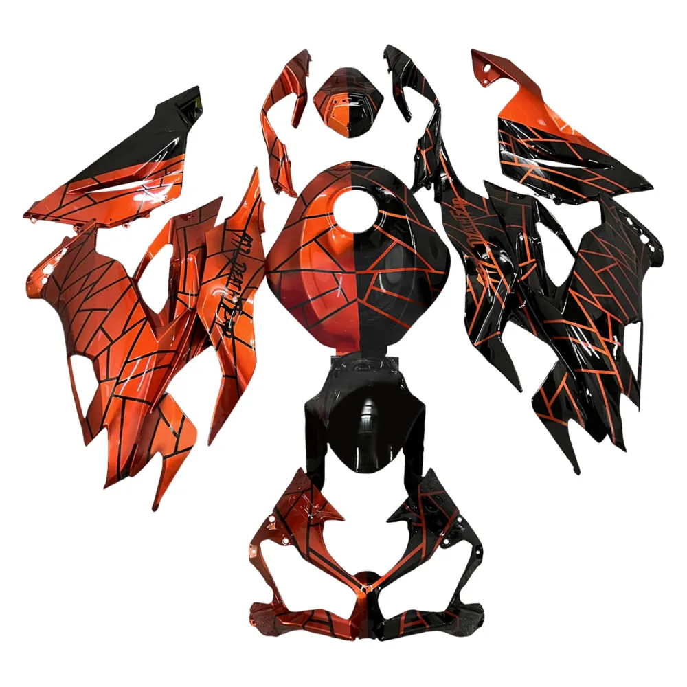 Injeksjon Fairing Kit Bodywork Plast Abs Fit Kawasaki ZX6R 2019-2023