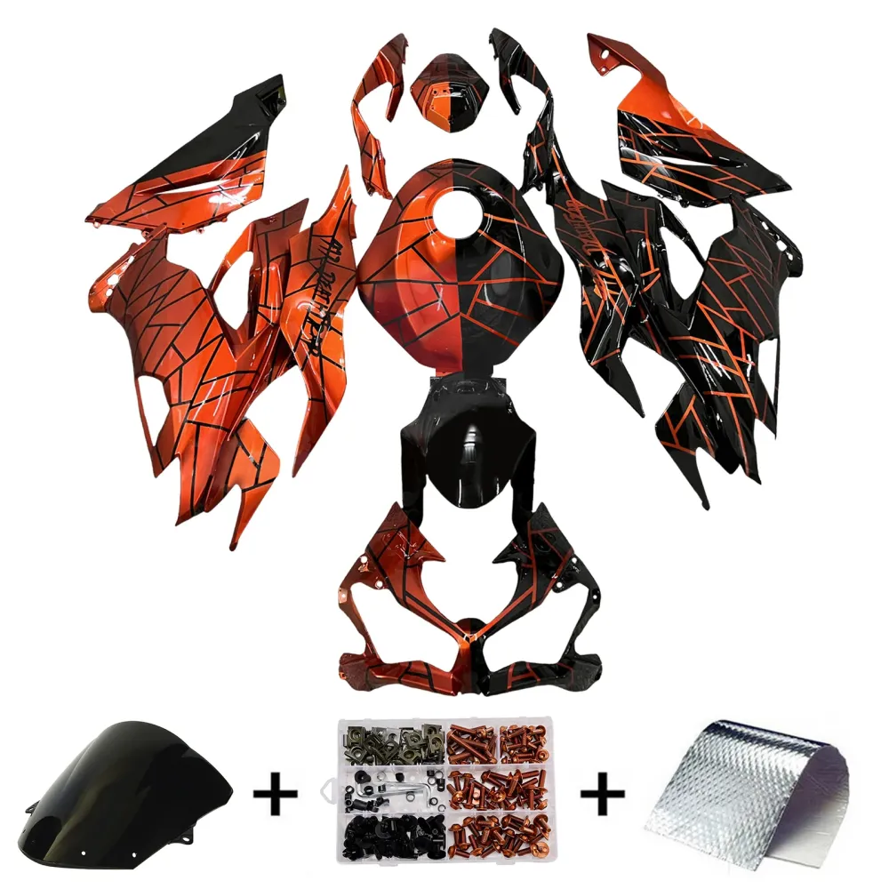 Injeksjon Fairing Kit Bodywork Plast Abs Fit Kawasaki ZX6R 2019-2023