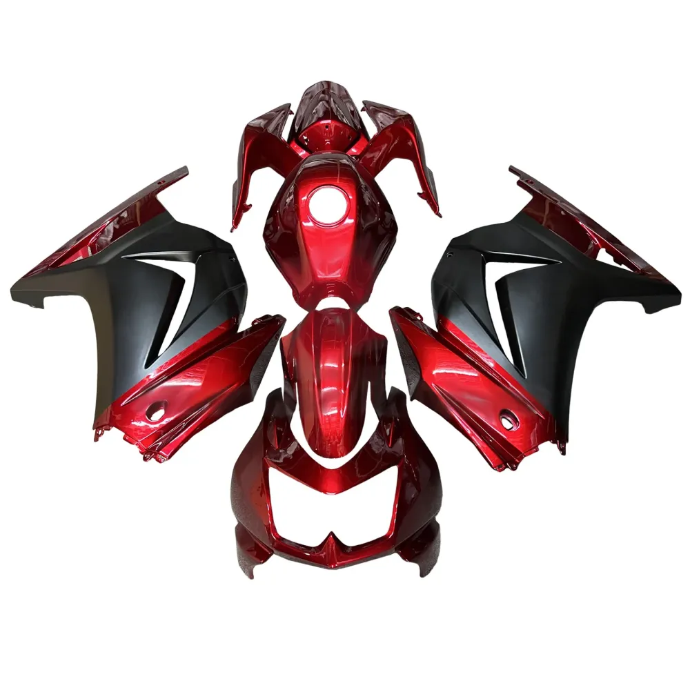 Injeksjon Fairing Kit Bodywork Plast Abs Fit Kawasaki Ex250 Ninja250r 2008-2012