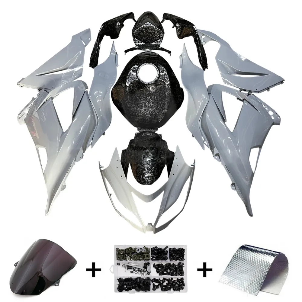 Injeksjon Fairing Kit Bodywork Plast Abs Fit Kawasaki ZX6R 636 2013-2018