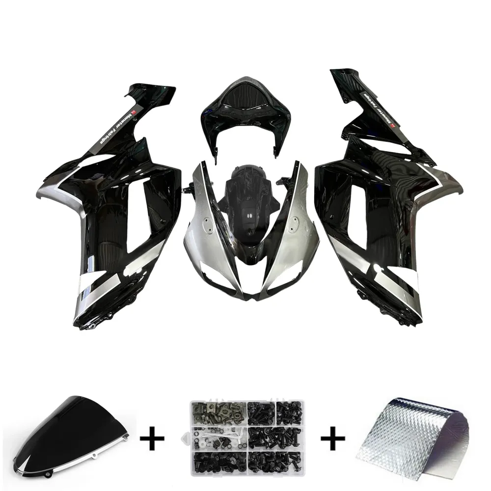 Injeksjon Fairing Kit Bodywork Plast Abs Fit Kawasaki ZX6R 636 2007-2008
