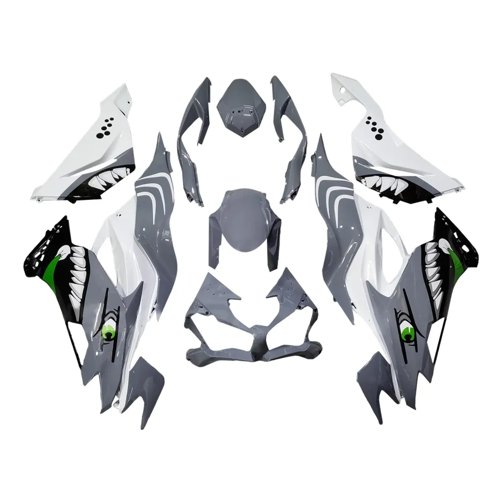Injeksjon Fairing Kit Bodywork Plast Abs Fit Kawasaki ZX6R 2019-2023
