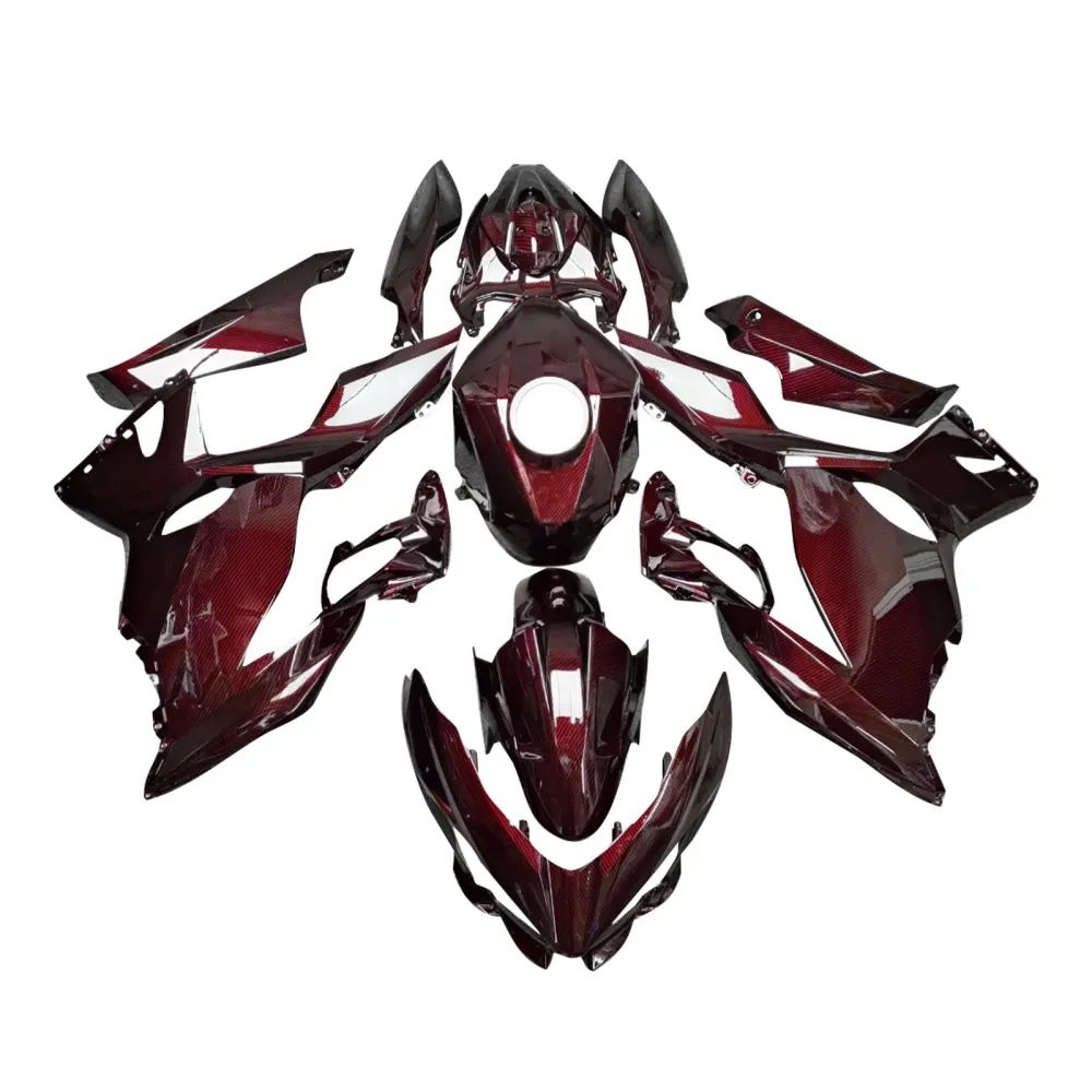 Injeksjon Fairing Kit Bodywork Plast Abs Fit Kawasaki Ex400 Ninja400 2018-2024