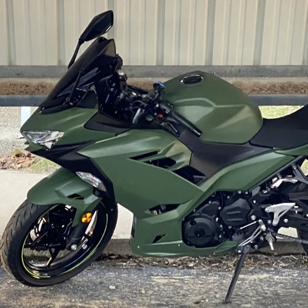 Injeksjon Fairing Kit Bodywork Plast Abs Fit Kawasaki Ex400 Ninja400 2018-2024