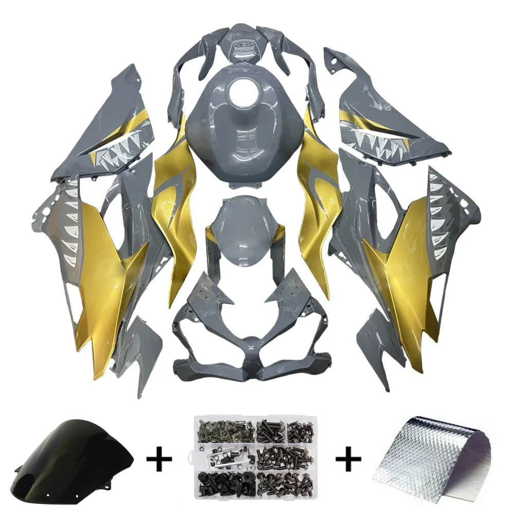 Injeksjon Fairing Kit Bodywork Plast Abs Fit Kawasaki ZX6R 2019-2023