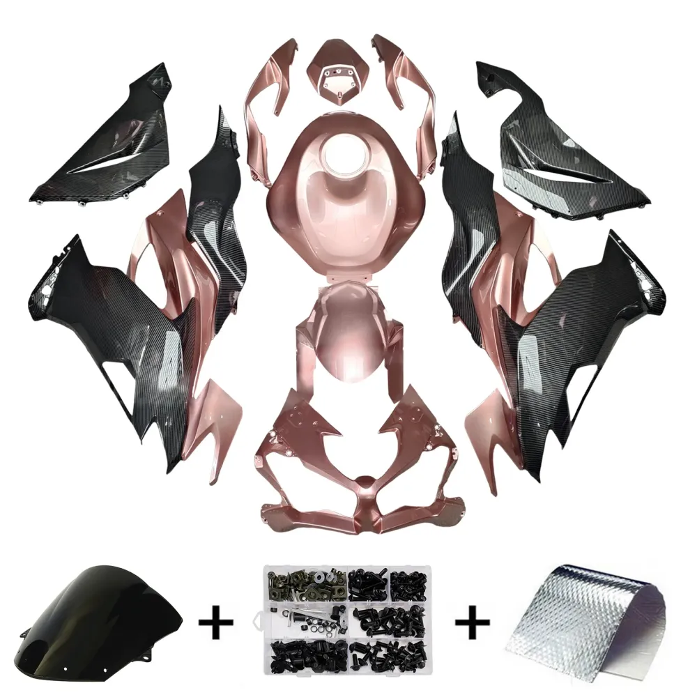 Injeksjon Fairing Kit Bodywork Plast Abs Fit Kawasaki ZX6R 2019-2023