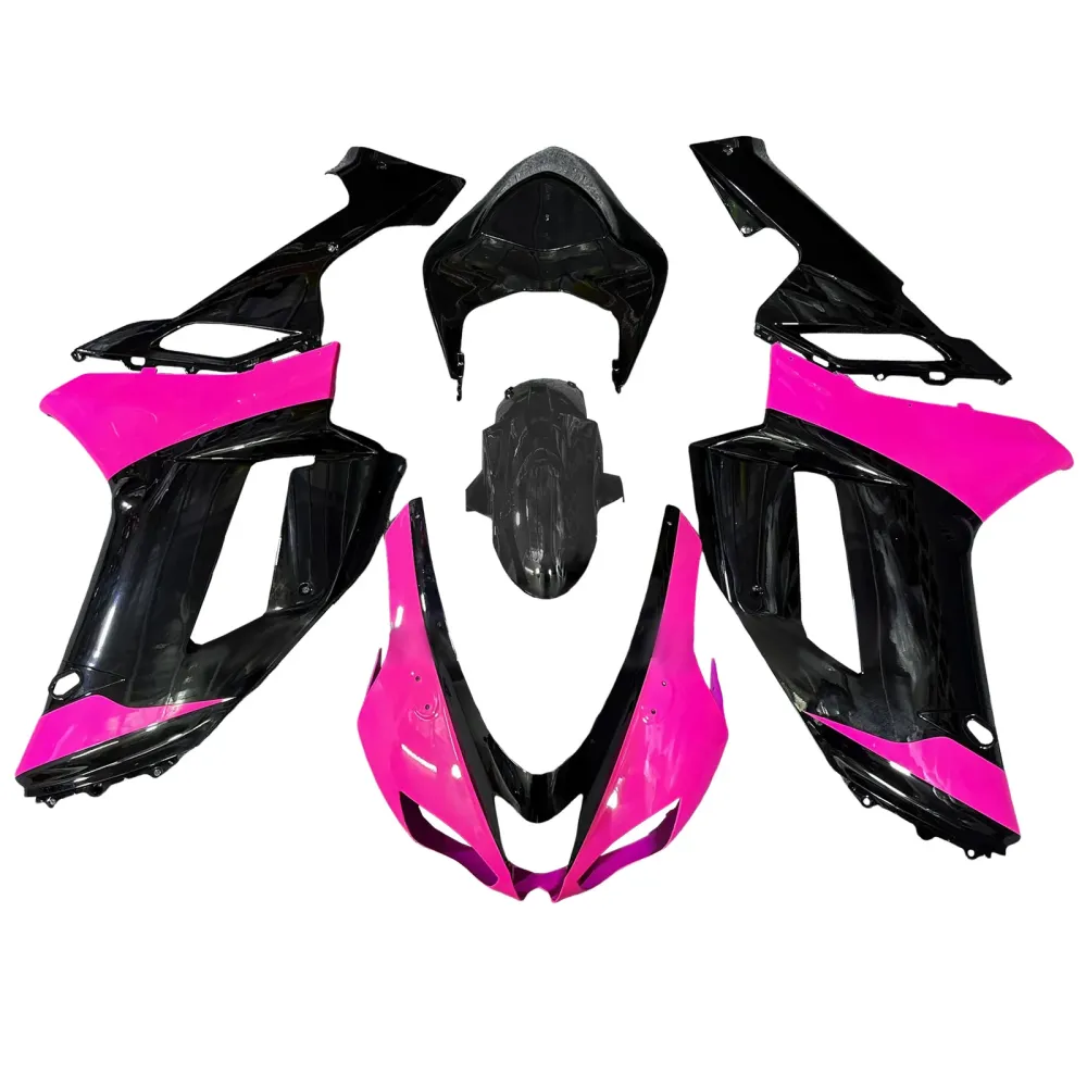 Injeksjon Fairing Kit Bodywork Plast Abs Fit Kawasaki ZX6R 636 2007-2008