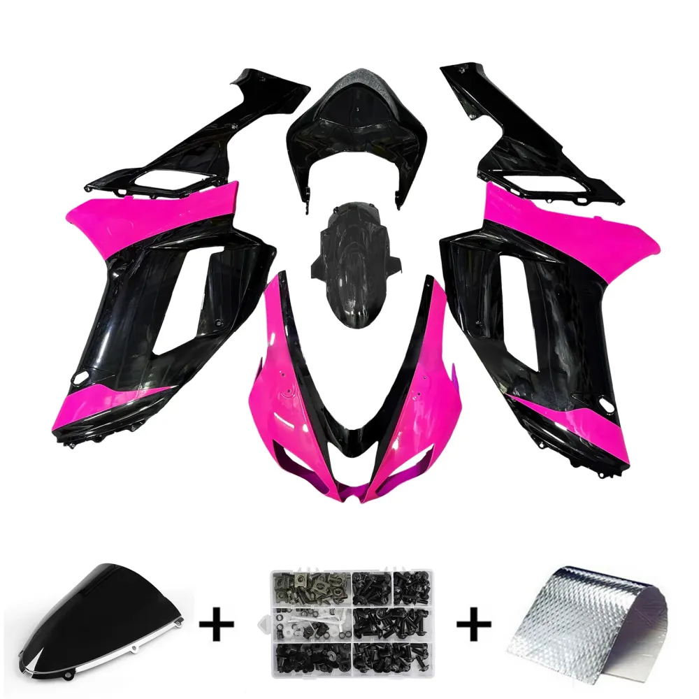 Injeksjon Fairing Kit Bodywork Plast Abs Fit Kawasaki ZX6R 636 2007-2008