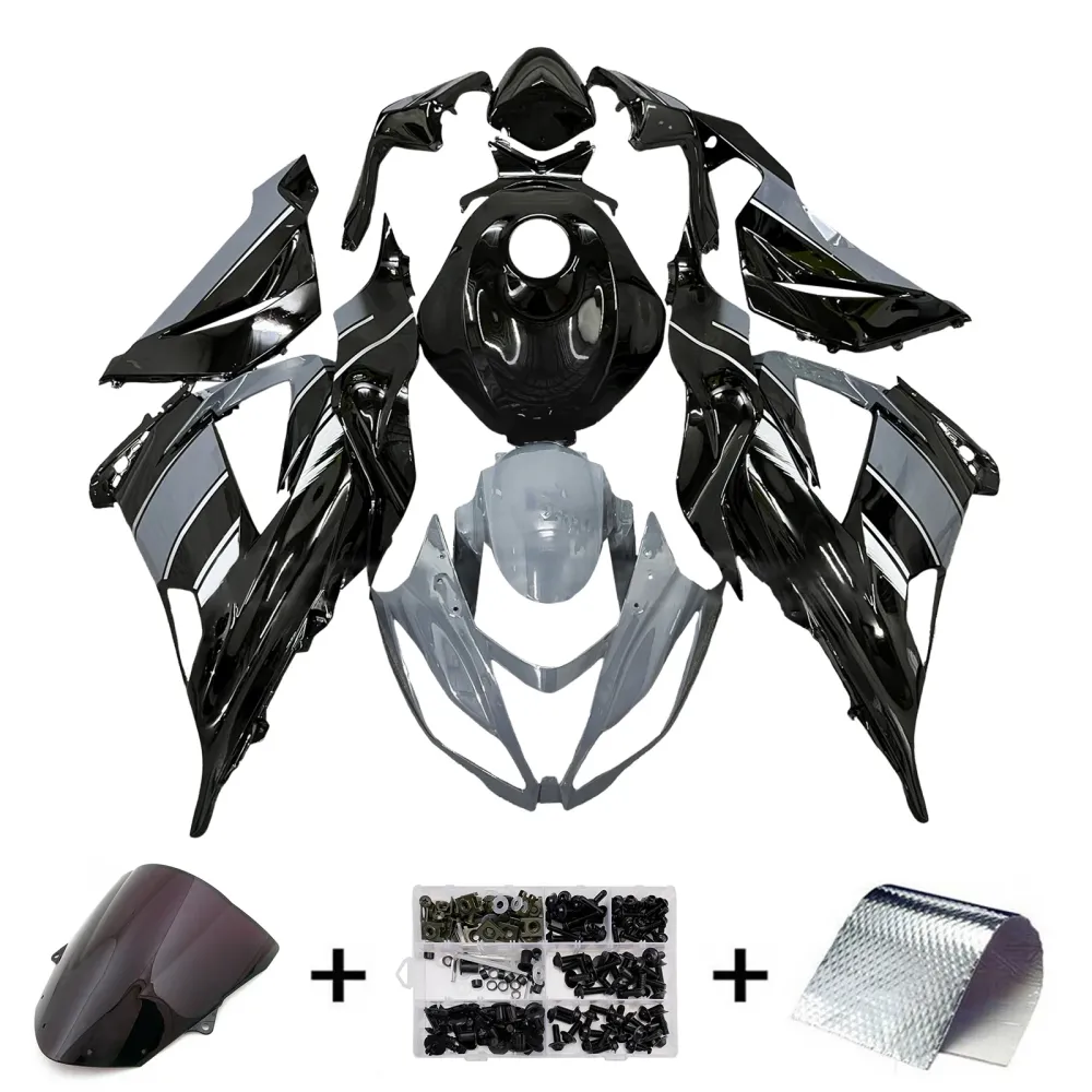 Injeksjon Fairing Kit Bodywork Plast Abs Fit Kawasaki ZX6R 636 2013-2018