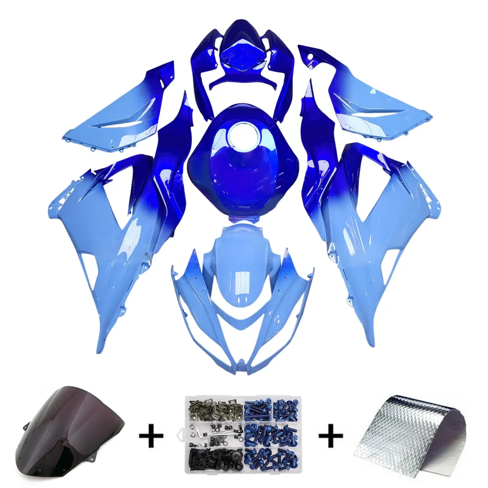 Injeksjon Fairing Kit Bodywork Plast Abs Fit Kawasaki ZX6R 636 2013-2018