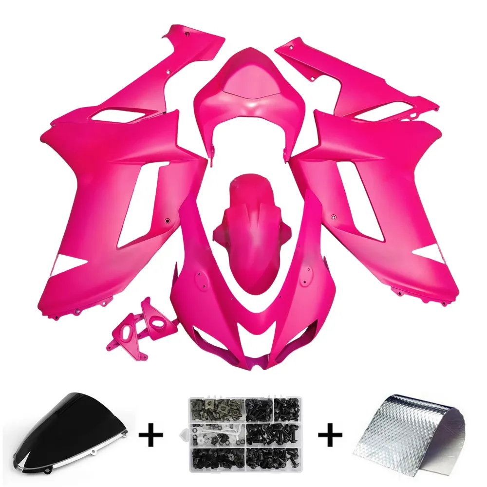 Injeksjon Fairing Kit Bodywork Plast Abs Fit Kawasaki ZX6R 636 2007-2008
