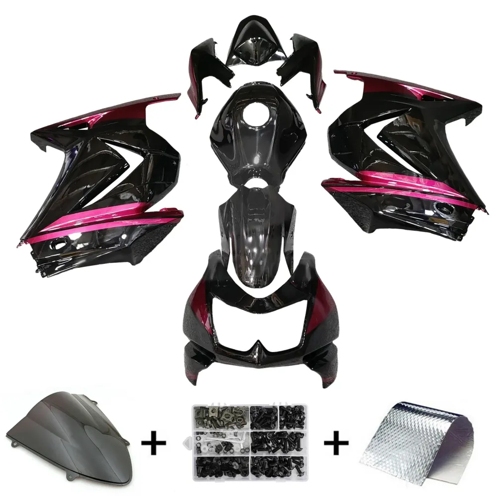 Injeksjon Fairing Kit Bodywork Plast Abs Fit Kawasaki Ex250 Ninja250r 2008-2012
