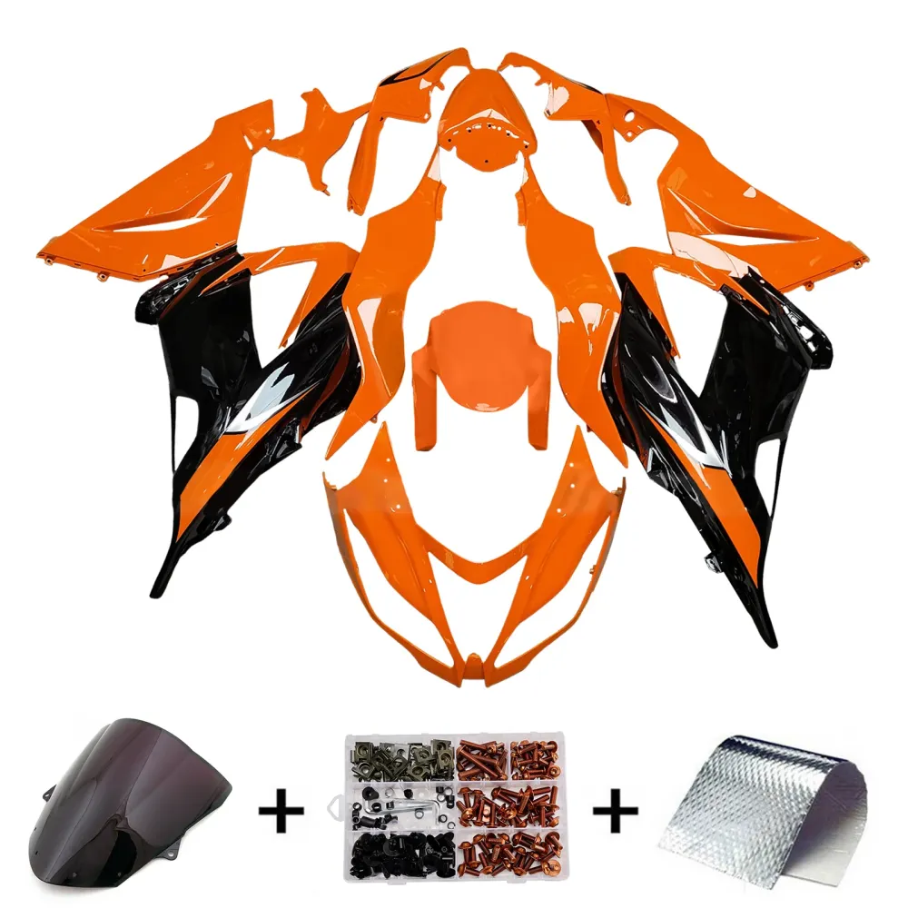 Injeksjon Fairing Kit Bodywork Plast Abs Fit Kawasaki ZX6R 636 2013-2018