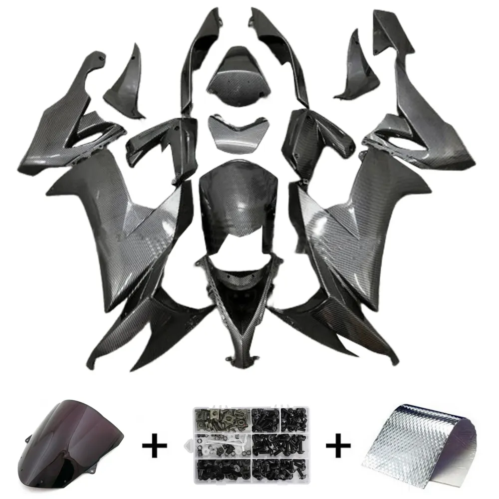 Injeksjon Fairing Kit Bodywork Plast Abs Fit Kawasaki ZX10R 2008-2010