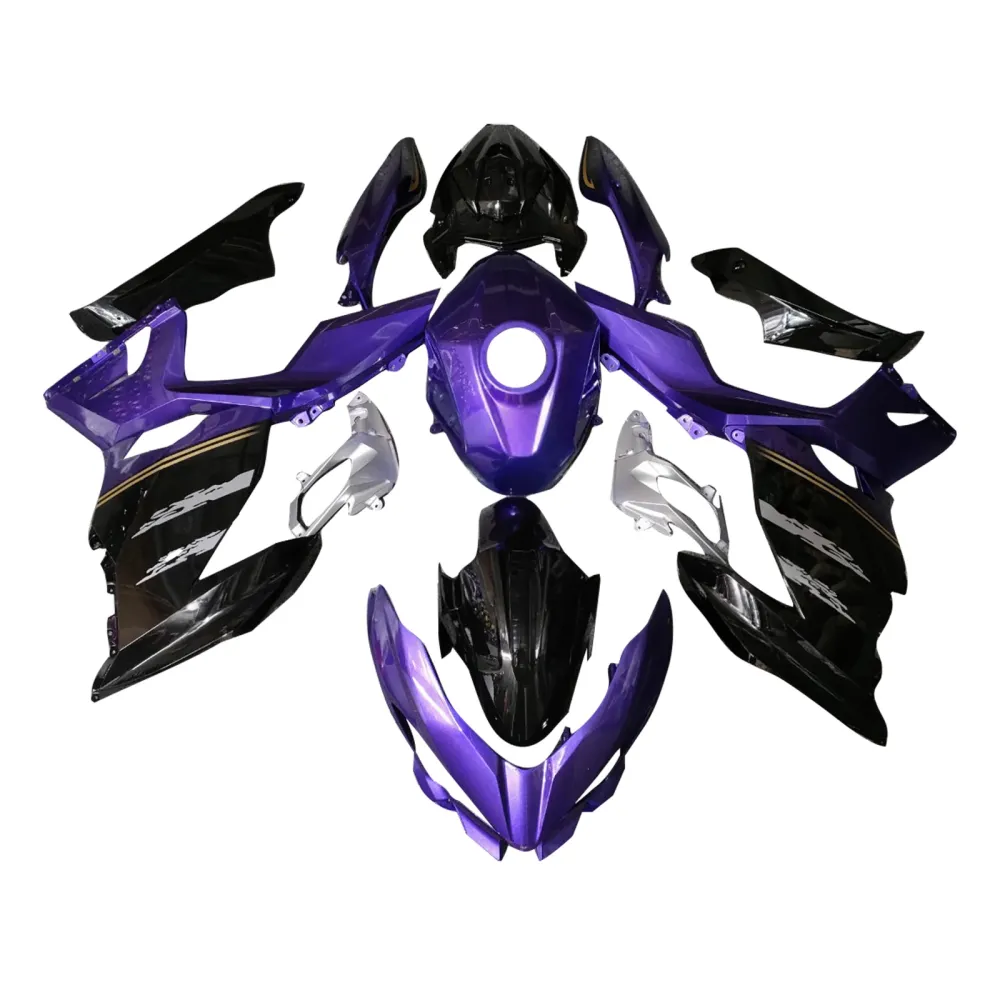 Injeksjon Fairing Kit Bodywork Plast Abs Fit Kawasaki Ex400 Ninja400 2018-2024