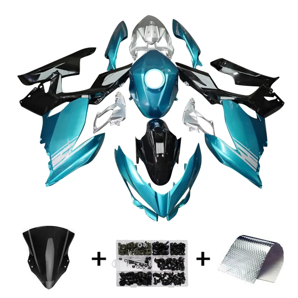 Injeksjon Fairing Kit Bodywork Plast Abs Fit Kawasaki Ex400 Ninja400 2018-2024