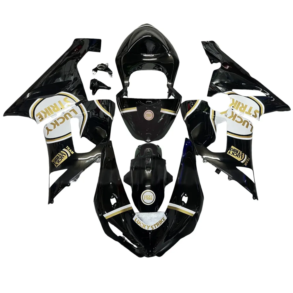 Injeksjon Fairing Kit Bodywork Plast Abs Fit Kawasaki ZX6R 636 2005-2006
