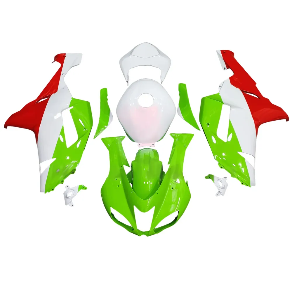 Injeksjon Fairing Kit Bodywork Plast Abs Fit Kawasaki ZX6R 636 2007-2008