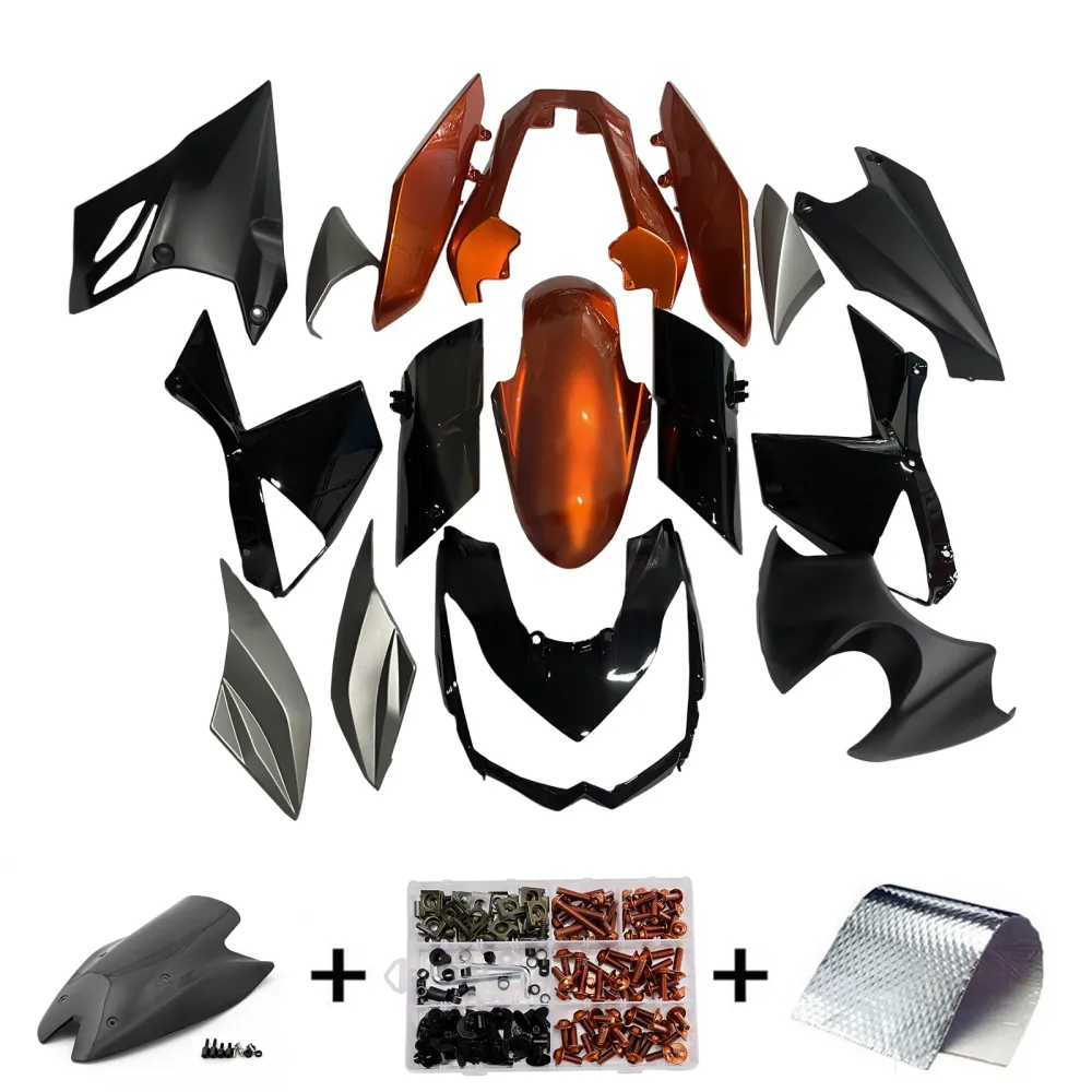 Injeksjon Fairing Kit Bodywork Plast Abs Fit Kawasaki Z1000 2010-2013