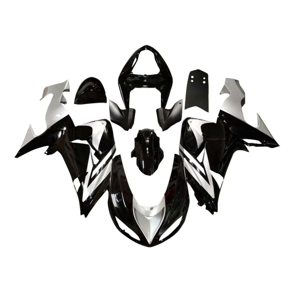 Injeksjon Fairing Kit Bodywork Plast Abs Fit Kawasaki ZX10R 2006-2007