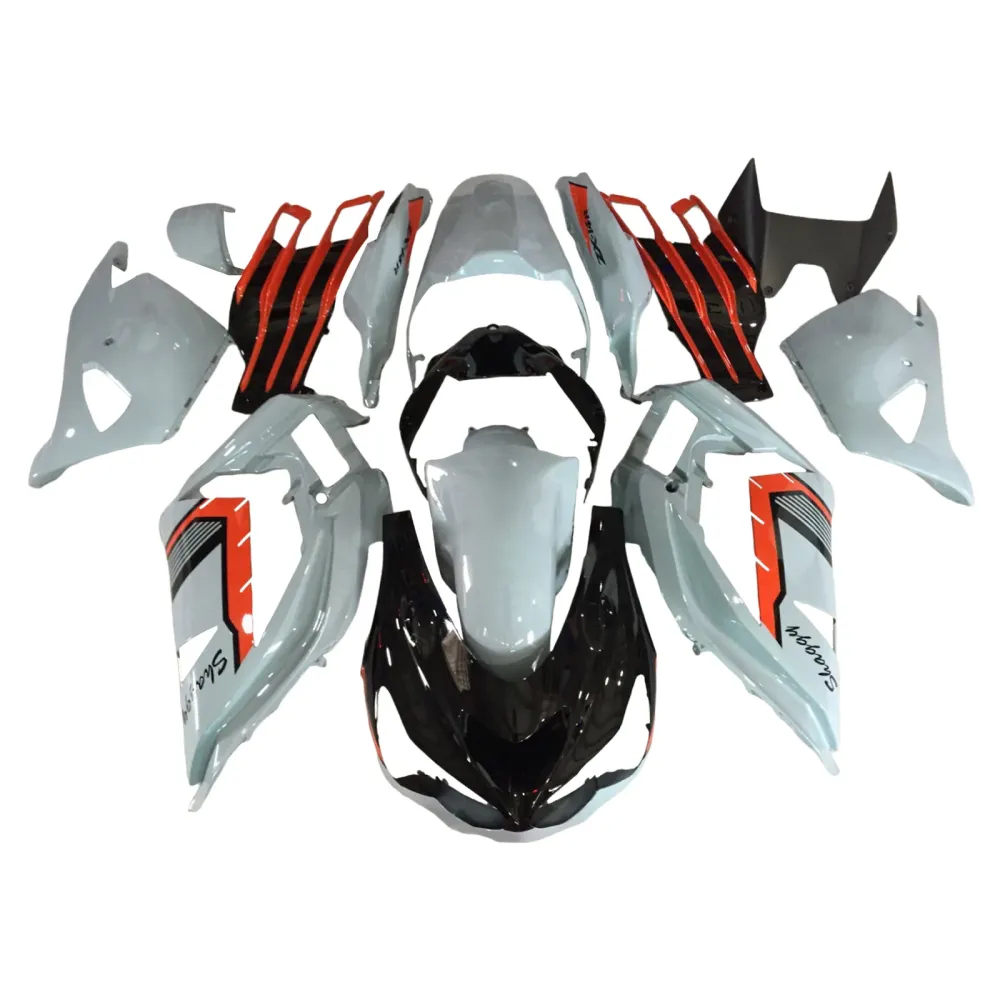 Injeksjon Fairing Kit Bodywork Plast Abs Fit Kawasaki ZX6R 636 2013-2018