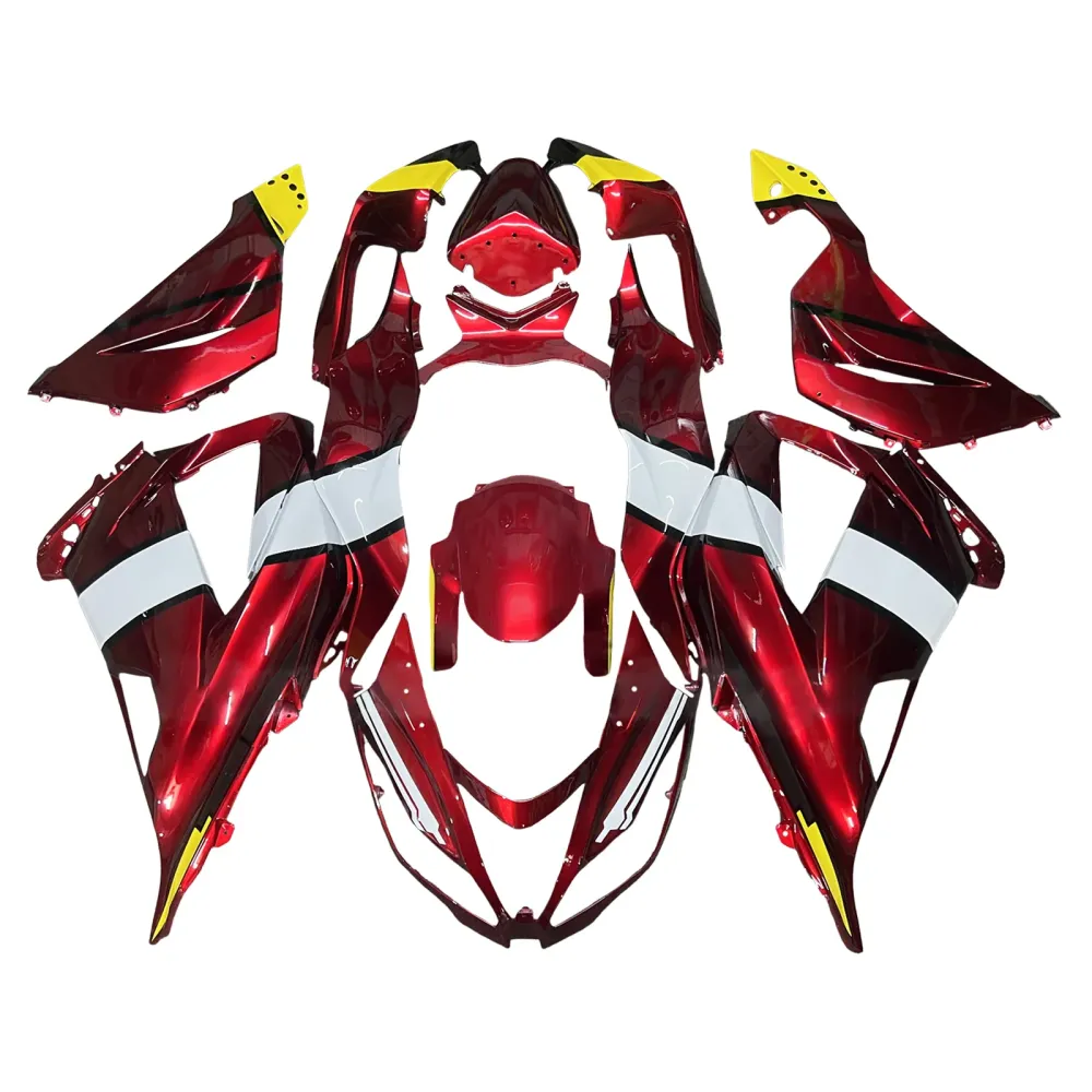 Injeksjon Fairing Kit Bodywork Plast Abs Fit Kawasaki ZX6R 636 2013-2018