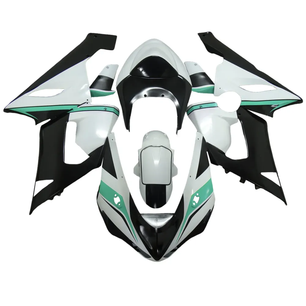 Injeksjon Fairing Kit Bodywork Plast Abs Fit Kawasaki ZX6R 636 2005-2006