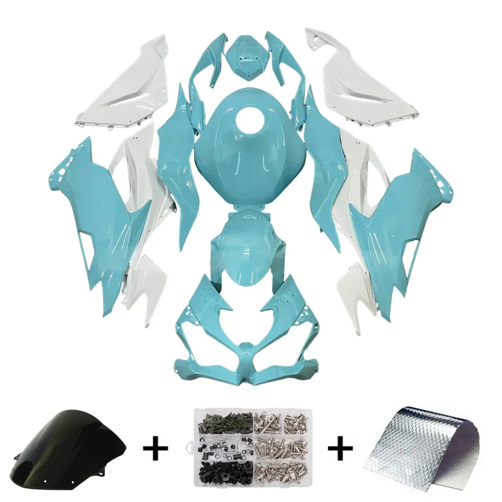 Injeksjon Fairing Kit Bodywork Plast Abs Fit Kawasaki ZX6R 2019-2023