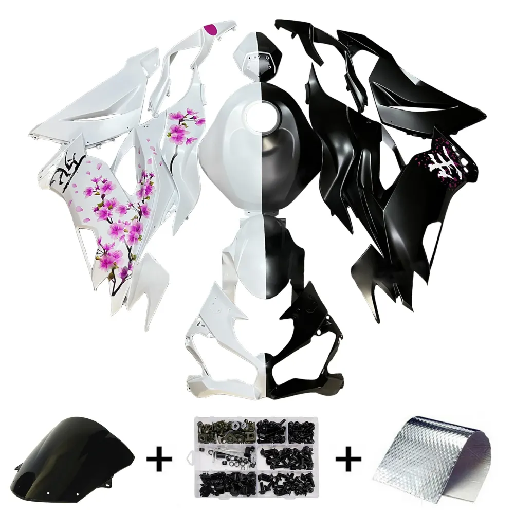 Injeksjon Fairing Kit Bodywork Plast Abs Fit Kawasaki ZX6R 2019-2023