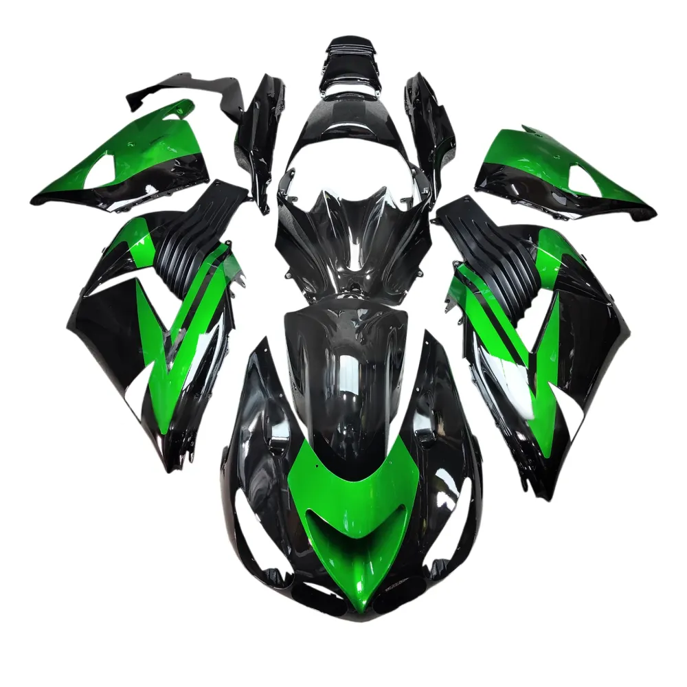Injeksjon Fairing Kit karosseri passer Kawasaki ZX14R ZZR1400 2006-2011