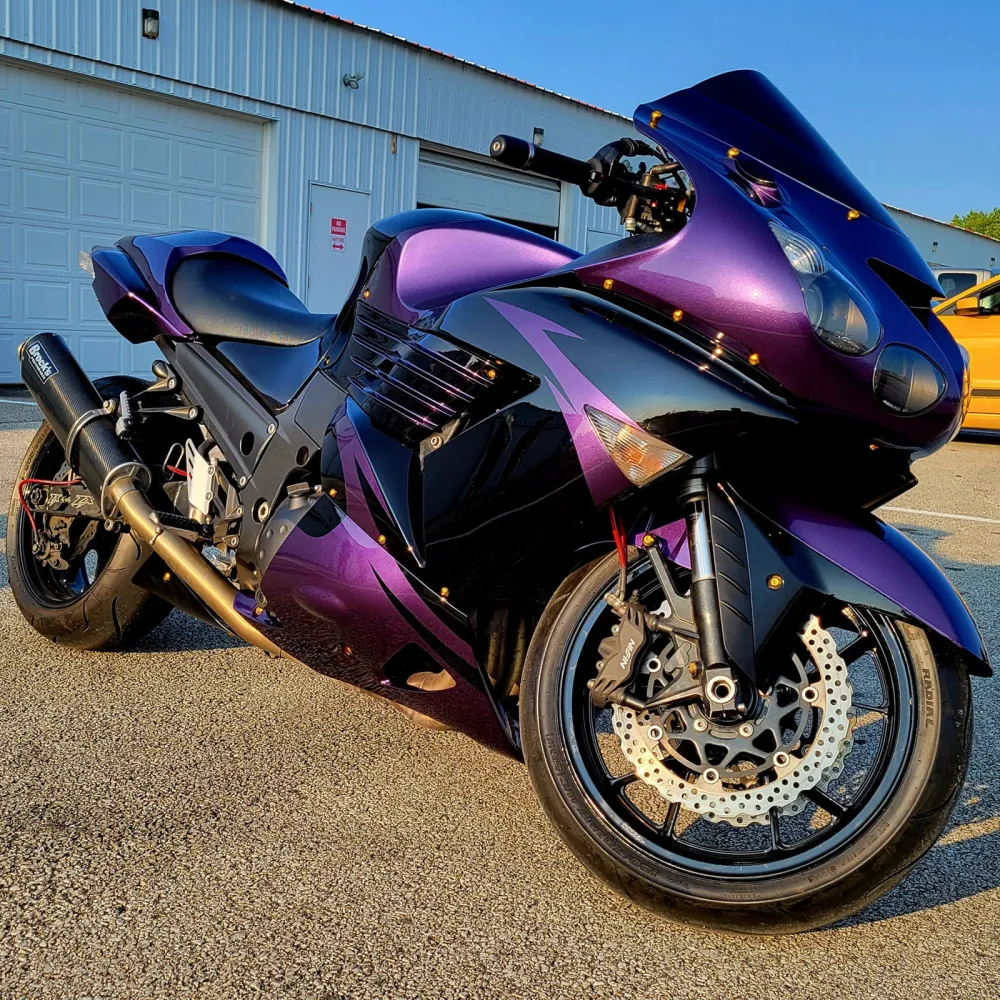 Injeksjon Fairing Kit karosseri passer Kawasaki ZX14R ZZR1400 2006-2011