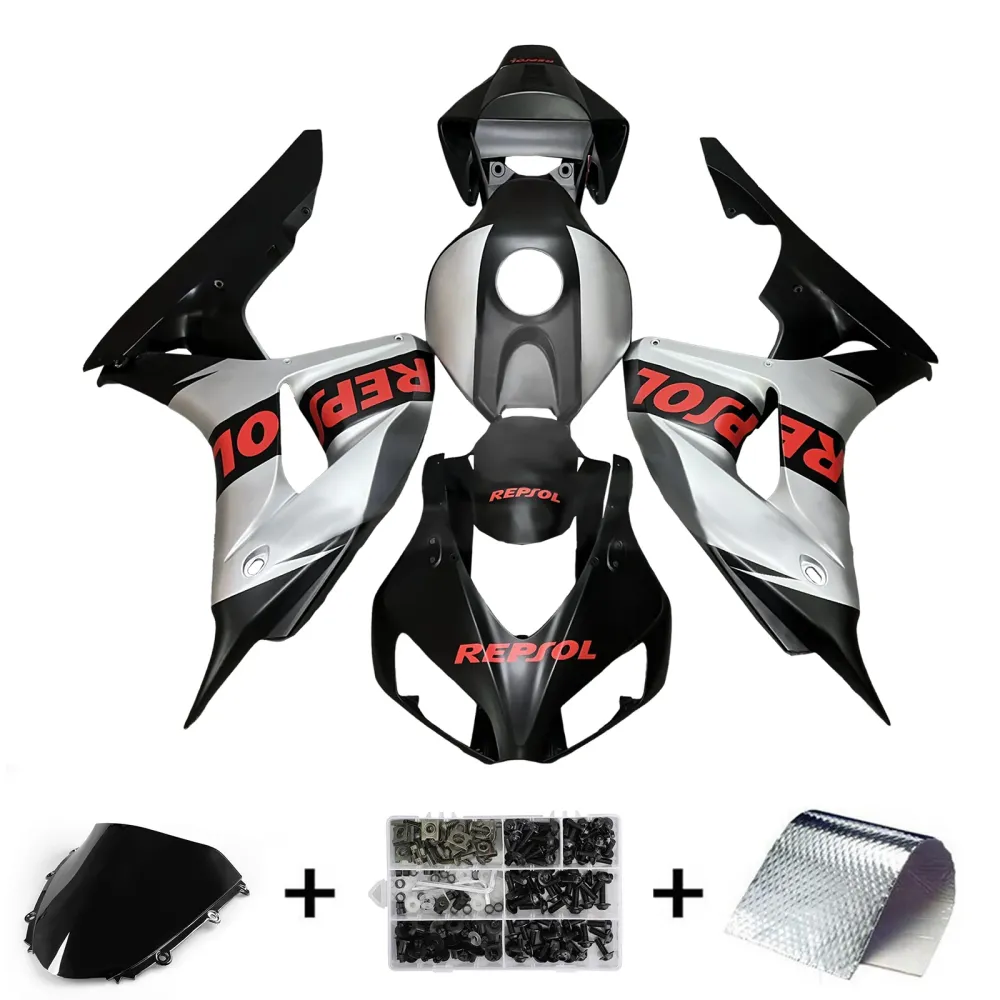 Injeksjon Fairing Kit karosseri plast abs Honda CBR1000RR 2006-2007