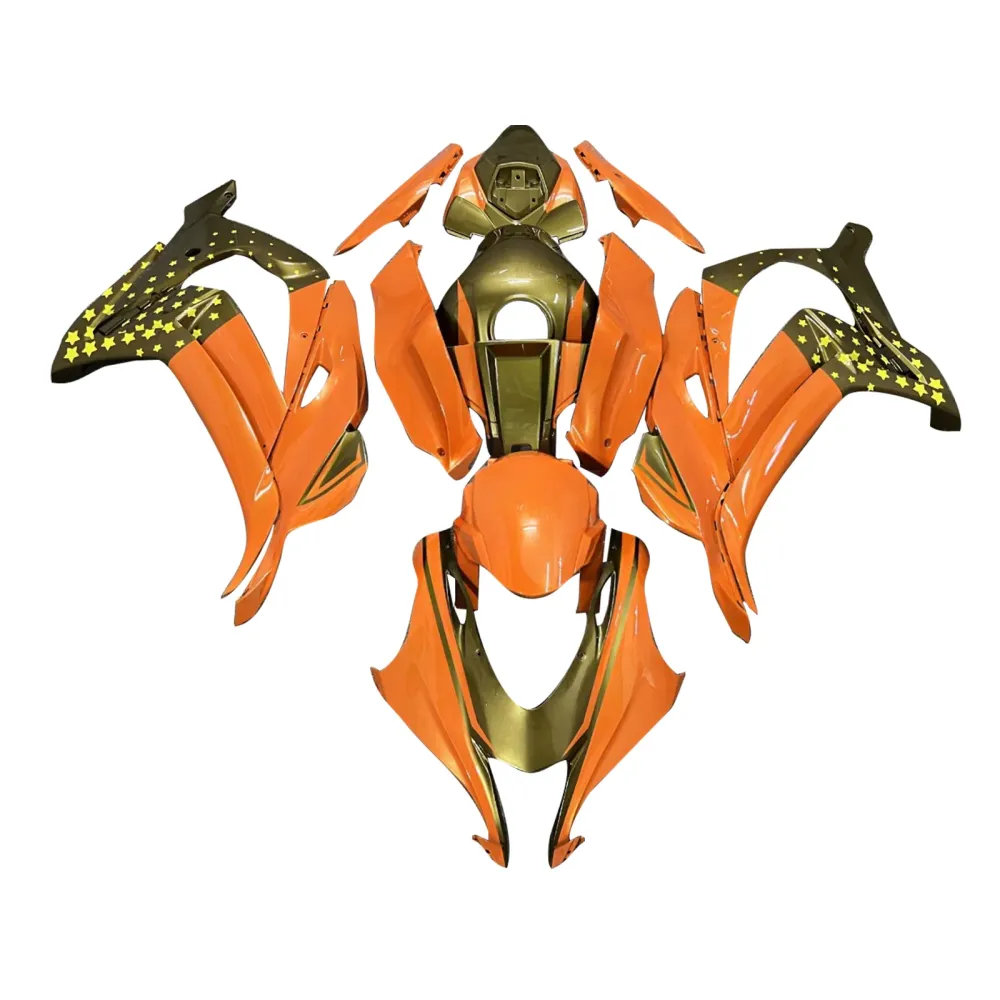 Injeksjon Fairing Kit karosseri plast ABS Fit Kawasaki ZX10R 2016-2020