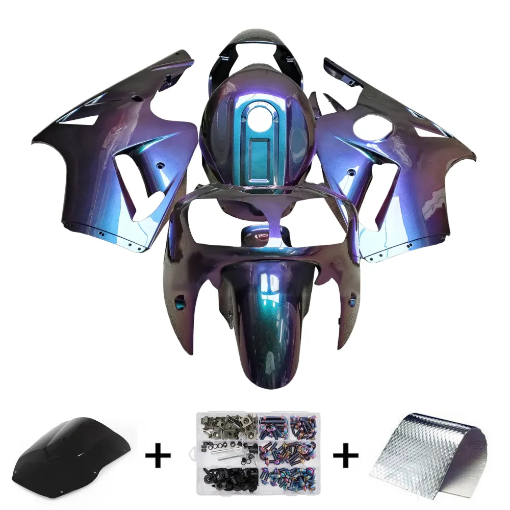 Injeksjon Fairing Kit karosseri plast ABS Fit Kawasaki ZX12R 2000-2001