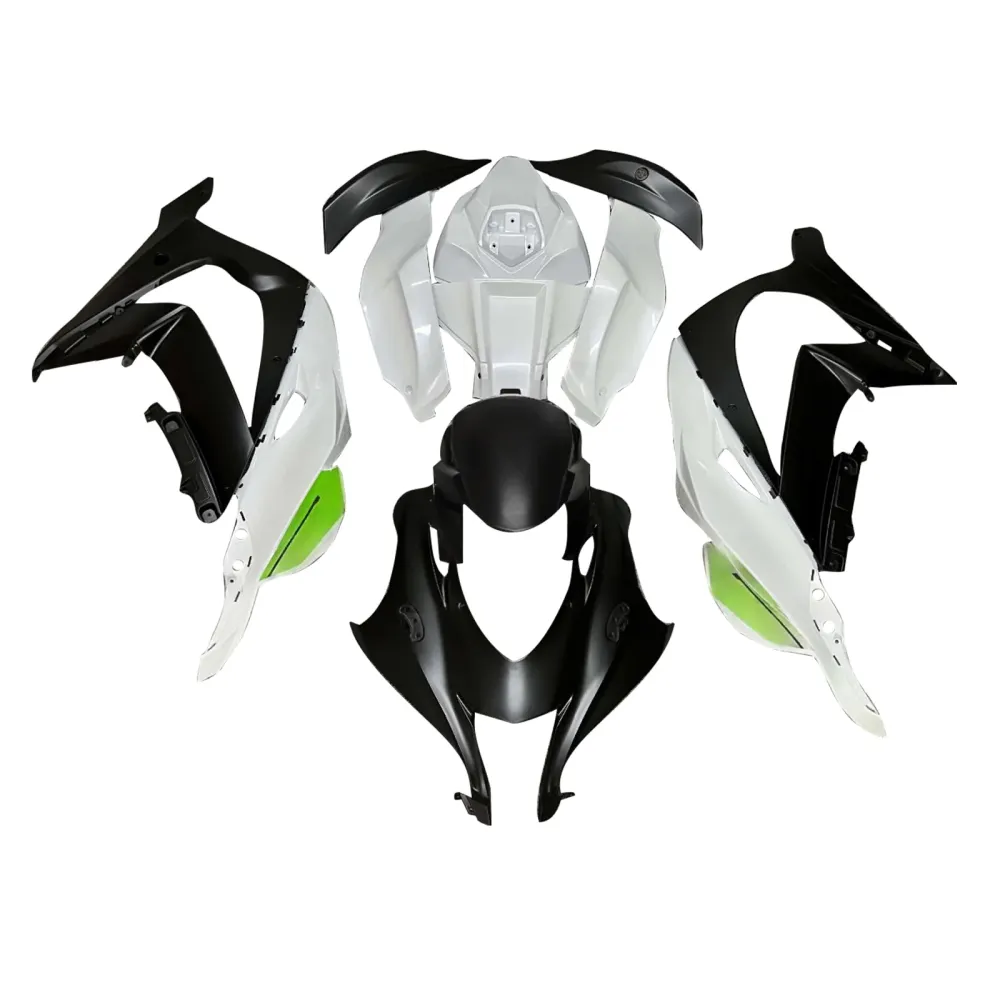 Injeksjon Fairing Kit karosseri plast ABS Fit Kawasaki ZX10R 2016-2020