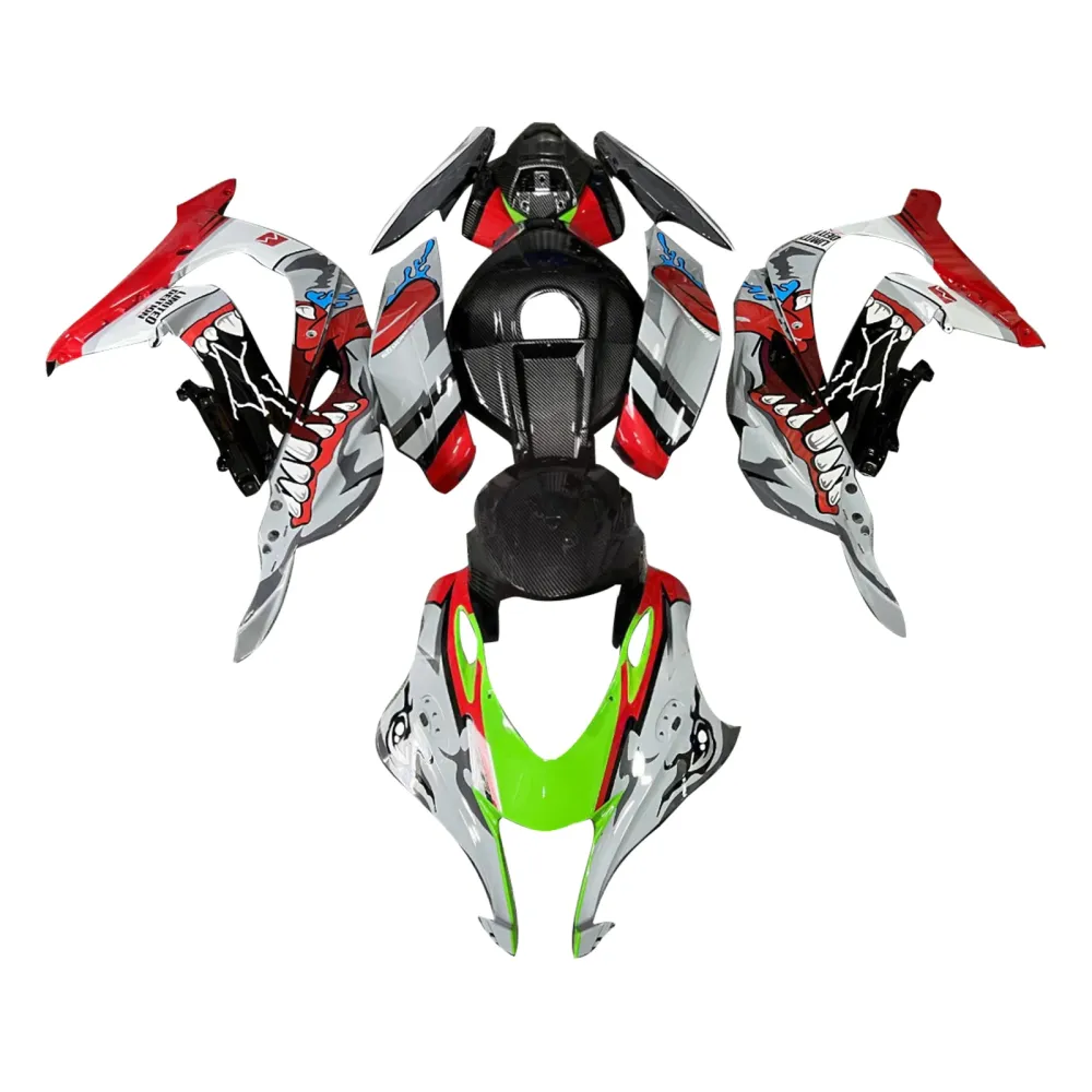 Injeksjon Fairing Kit karosseri plast ABS Fit Kawasaki ZX10R 2016-2020